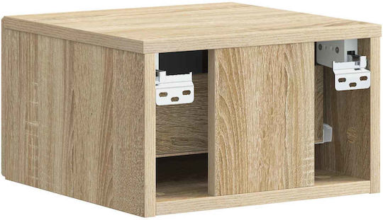 Nachttisch Holz Beige 34.5x33x20cm