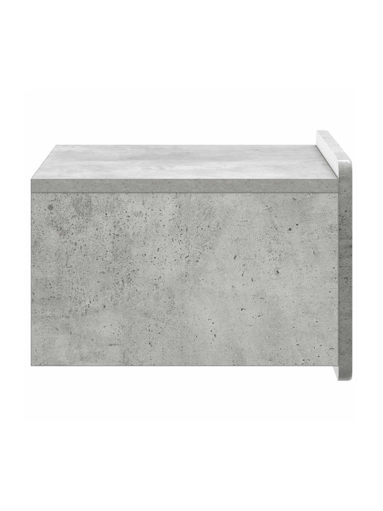 Wooden Gray Bedside Table 49x34.5x24cm