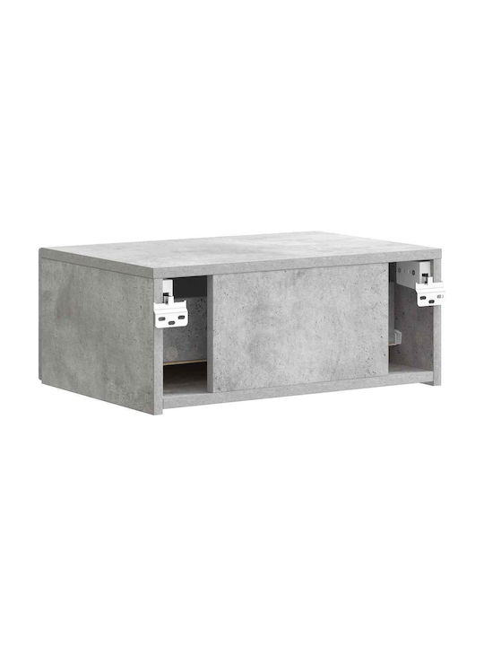 Wooden Gray Bedside Tables 2 Pieces 49x34.5x20cm