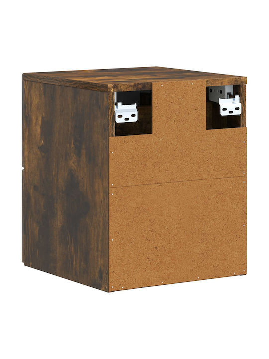 Wooden Brown Bedside Tables 2pcs 33x34.5x40cm