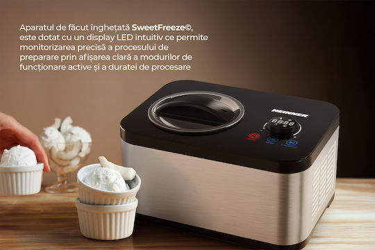Heinner SweetFreeze Ice Cream Maker 1.5l Silver
