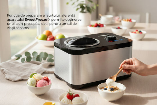 Heinner SweetFreeze Ice Cream Maker 1.5l Silver