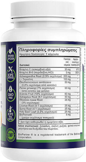 Natural Vitamins No Stress Formula Supliment Pentru Stres 60 Capsule