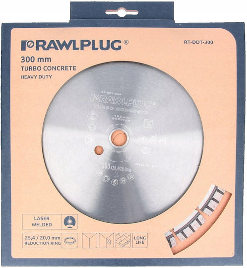 300x25.4mm Turbo Concrete Heavy Duty Diamond Blade Rt-ddt-300 1 Pc