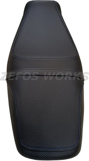 Kawasaki Zzr 1400 Anti-Slip Seat Cover Blue Stitching