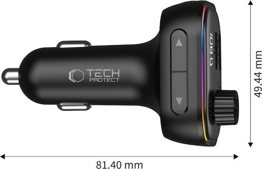 Tech-Protect FM Transmitter Car with Bluetooth