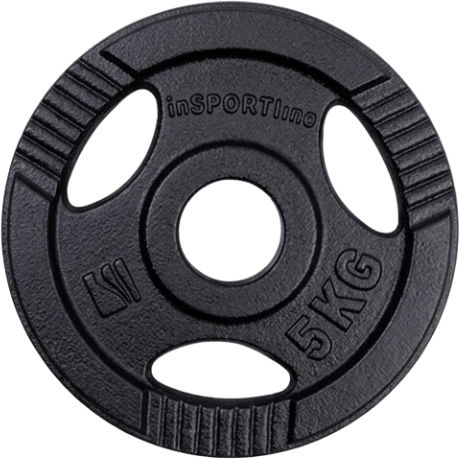 inSPORTline Olympic Type Plate 1 x 5kg Φ50mm with Handles