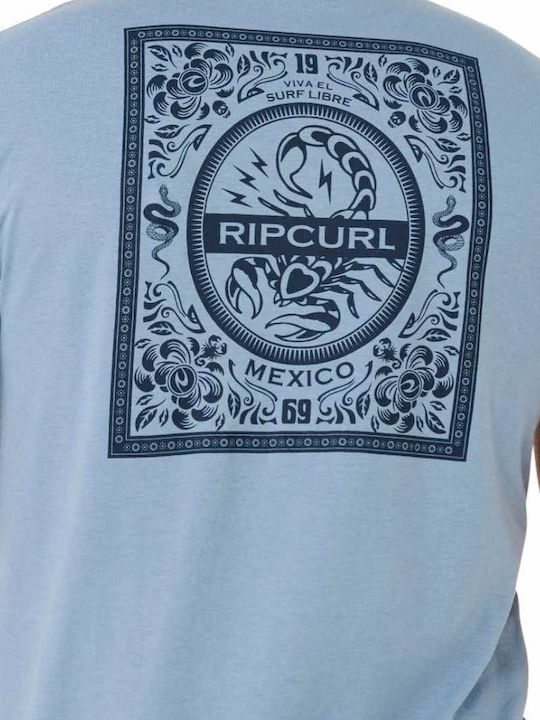 Herrenblusen Kurzarm T-Shirt Blau