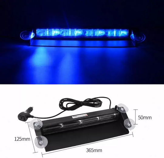 Emergency Car Light LED 12 / 24V Waterproof 36cm with Blue Lighting