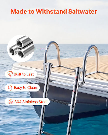 Vevor Boat Ladder with 4 Steps