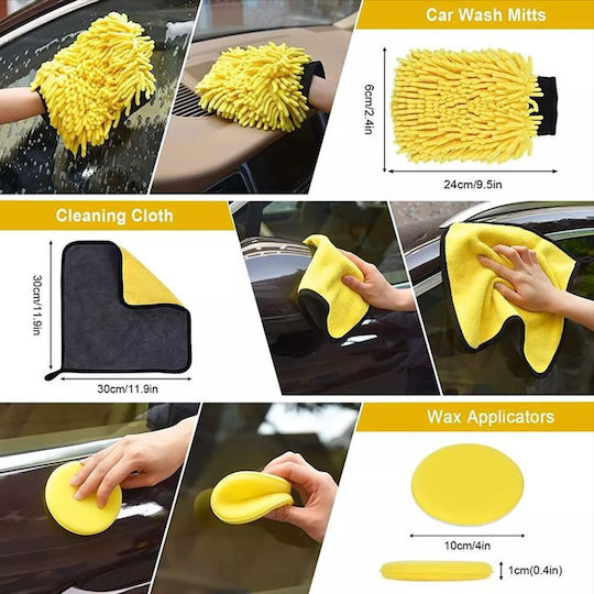 18 Piece Car Cleaning Care Set Storage Bag