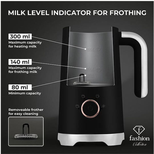 Berlinger Haus Fashion TV Device for Hot & Cold Milk Froth with Non-Stick Coating 300ml