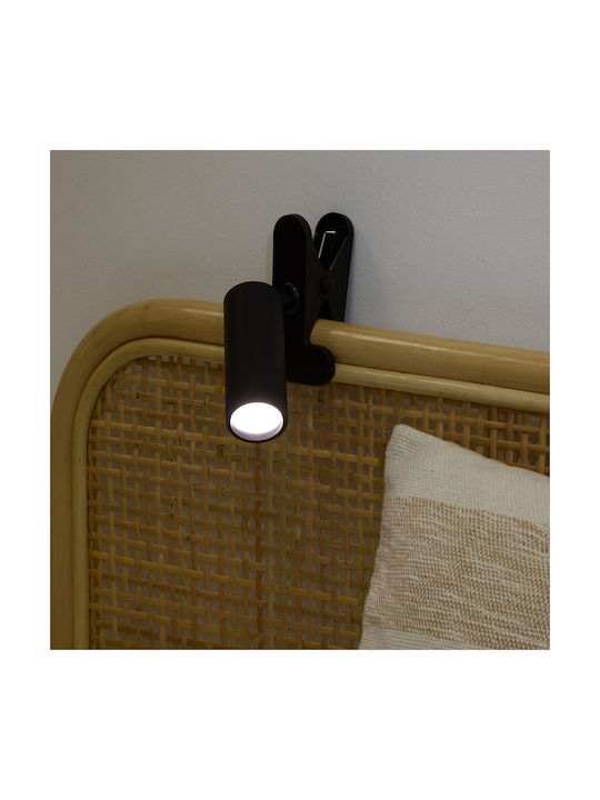 Σποτ Κλιπ Επαναφορτιζόμενο Led Dimmable F-v Black 214558a Σποτ Κλιπ Επαναφορτιζόμενο Led Dimmable F-v Black 214558a