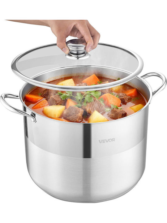 Vevor Deep Stainless Steel Steam Pot 15.1lt / 12.6cm