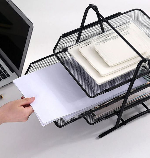 A4 Document Drawers 3 Black Shelves