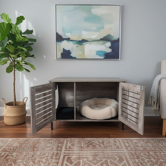 Relaxdays Toaletă pentru Pisici Maro M50.5 x L80 x Î45cm