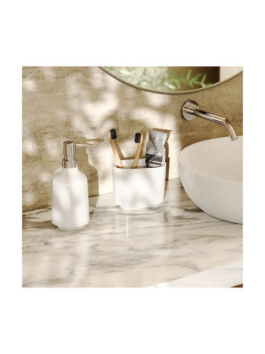 Umbra Step Bathroom Accessory Set Plastic White 2 Pieces