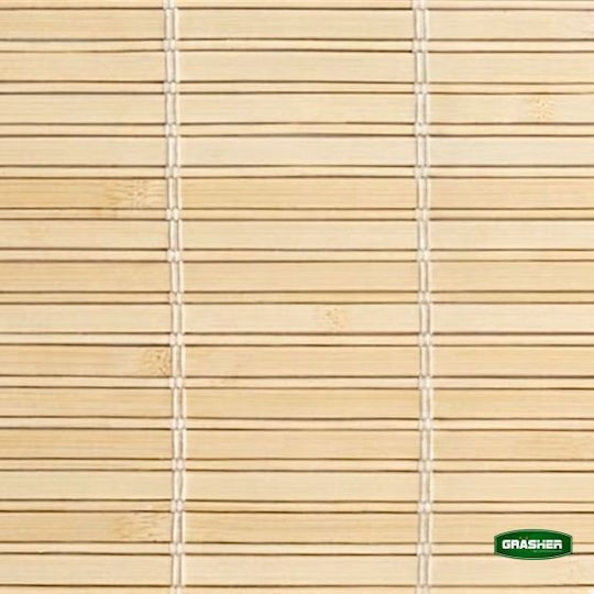 Grasher Στόρι Σκίασης Μπαμπού σε Μπεζ Χρώμα Π90xΥ180εκ.
