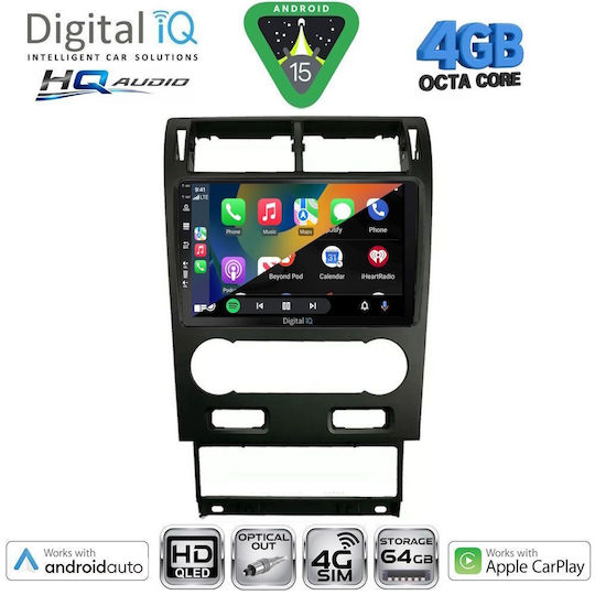 Digital IQ Car Audio System for Ford Mondeo 2003-2006 Bluetooth USB WiFi GPS Apple CarPlay Android Auto with 9" Touch Screen