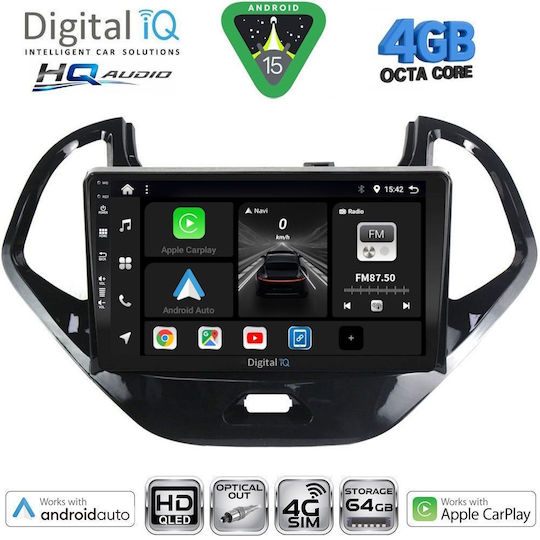 Digital IQ Ηχοσύστημα Αυτοκινήτου για Ford Mustang 2010-2015 (Bluetooth/USB/WiFi/GPS/Apple-Carplay/Android-Auto) με Οθόνη Αφής 9"