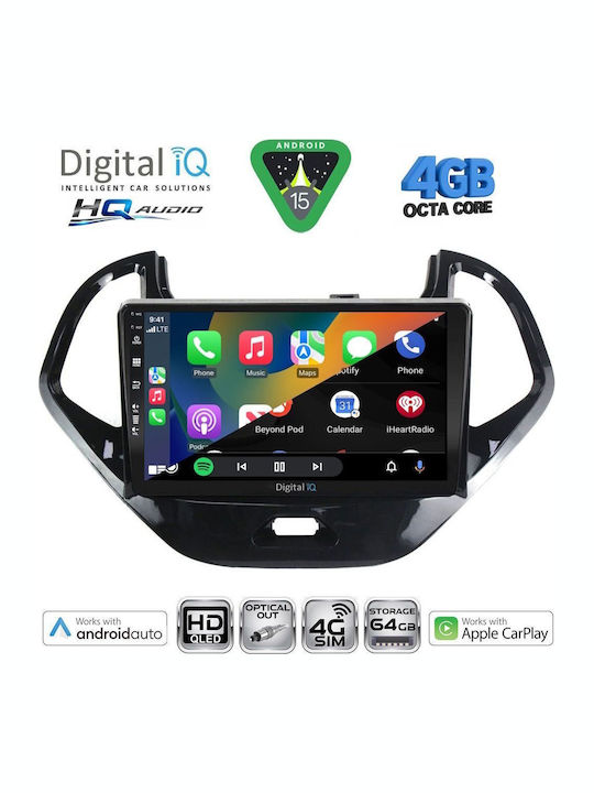 Digital IQ Car Audio System for Ford Mustang 2010-2015 Bluetooth USB WiFi GPS Apple CarPlay Android Auto with 9" Touch Screen