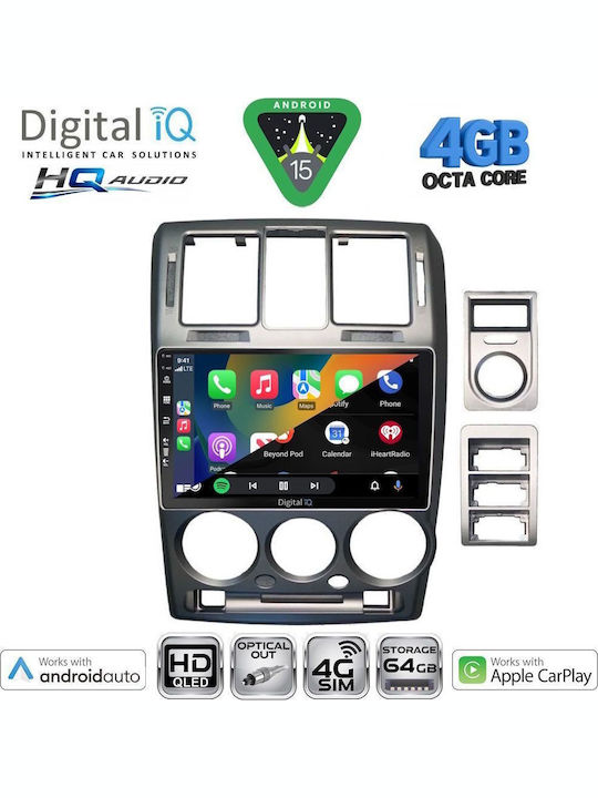Digital IQ Car Audio System for Hyundai Getz 2002-2011 Bluetooth USB WiFi GPS Apple CarPlay Android Auto with 9" Touch Screen