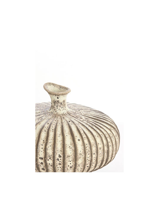 Light & Living Decorative Ceramic Vase Nevano Brown H22.5cm