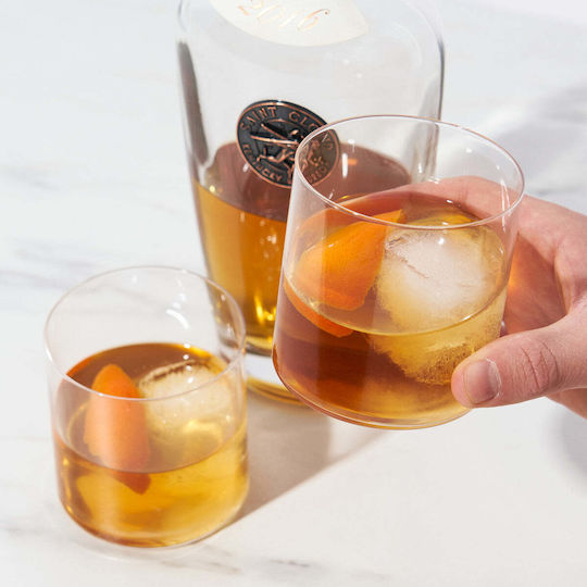 Viski Raye Element Set Pahare Whisky Cocktail Cristaline 370ml 2 Bucăți