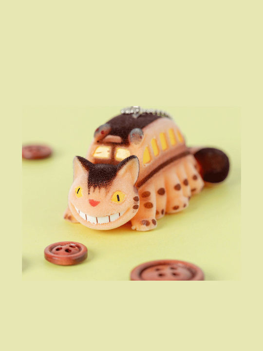 Studio Ghibli "my Neighbor Totoro" Flocking Key Chain Catbus