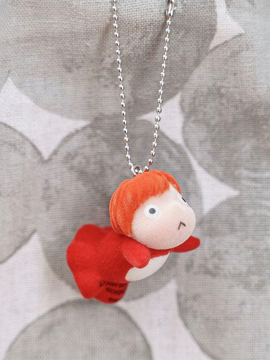 Studio Ghibli Ponyo Flocking Key Chain Ponyo