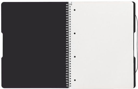 Herlitz Σημειωματάριο Σπιράλ Α4 80 Φύλλων Μαύρο