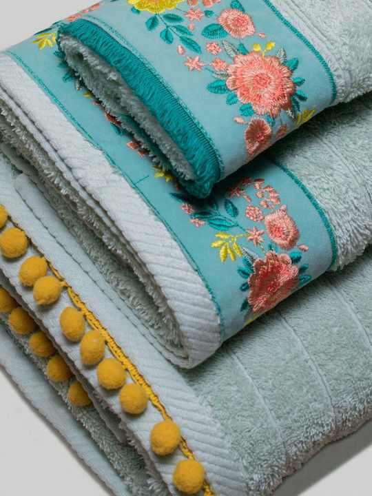 White Fabric Sabinne 30x50εκ. Πράσινη Βάρους 600gr/m²