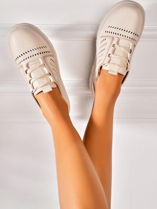 Damen Oxfords in Beigem Farb