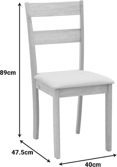 Masă Bucătărie Dallan Lars Extensibilă cu 4 Scaune 100(+38)x100cm
