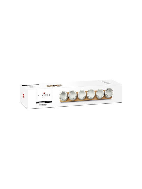 Rominox Θήκη Μπαχαρικών από Μπαμπού Καφέ