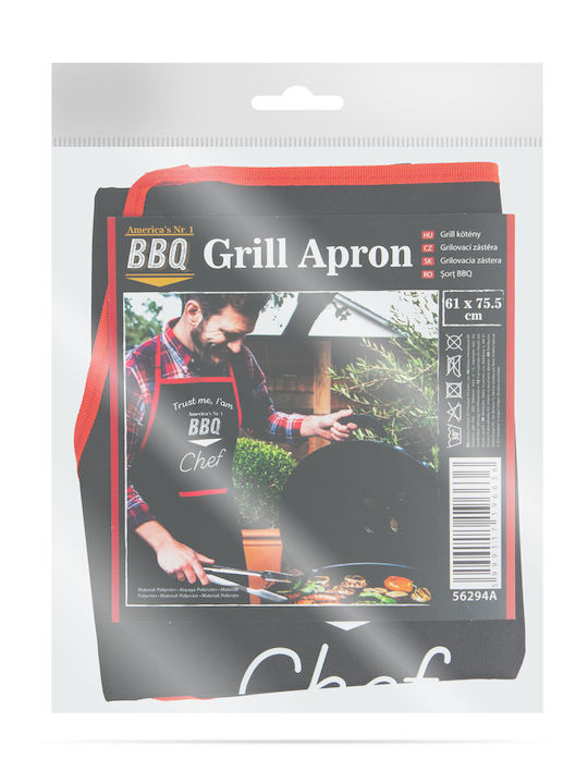 Alista Home Şorţ De Bucătărie Negru 75.5x61cm GLB_56294A