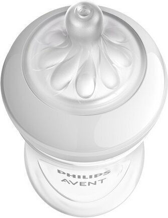 Philips Set Biberoane din Sticlă Natural Anti-Colici cu Tetină din Silicon pentru 1+ Luni 240ml