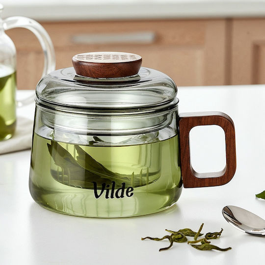 Vilde Τσαγιέρα με Φίλτρο Γυάλινη 240ml