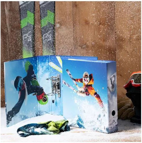 Herma Ντοσιέ A4 Χαρτόνι 'wintersport' Motivordner