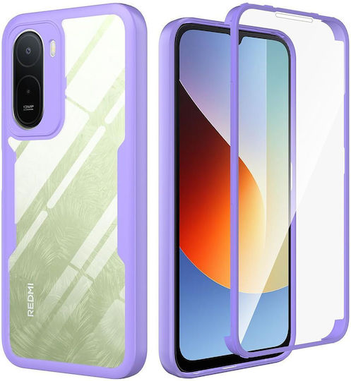 Techsuit 360 Vollschutz Silikon Lila (Redmi A7 Pro)