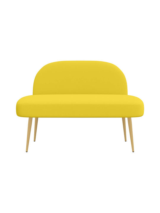 Doppelsitzer Sofa Offenes Gelb 110x60x76cm