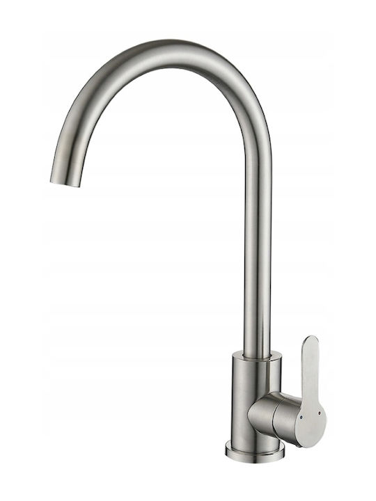 Deante Drop-In Кухненски Мивка Inox със Смесител М80xШ60см Сива