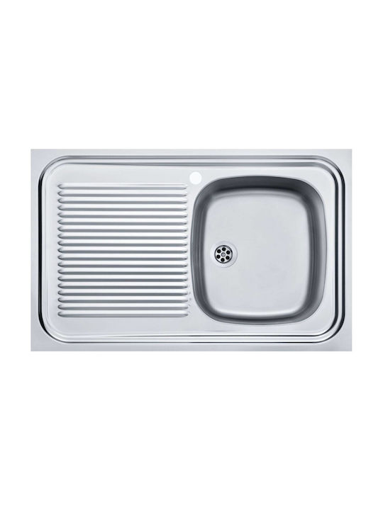 Franke Chiuvetă De Bucătărie Drop-In Inox L80xL50cm Gri