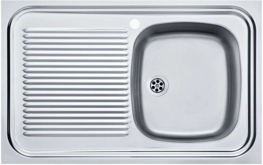 Franke 1030709338 Chiuvetă De Bucătărie Drop-In Inox L80xL50cm Gri
