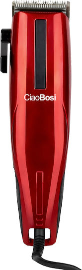 Avizar Corded Electric Hair Clipper 12w Precise Cut Trim Red