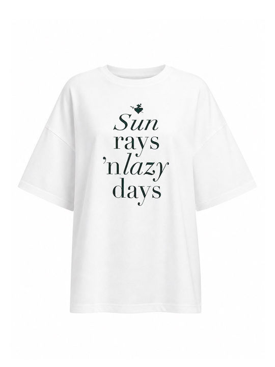 Women's Cotton Short Sleeve White Blouse