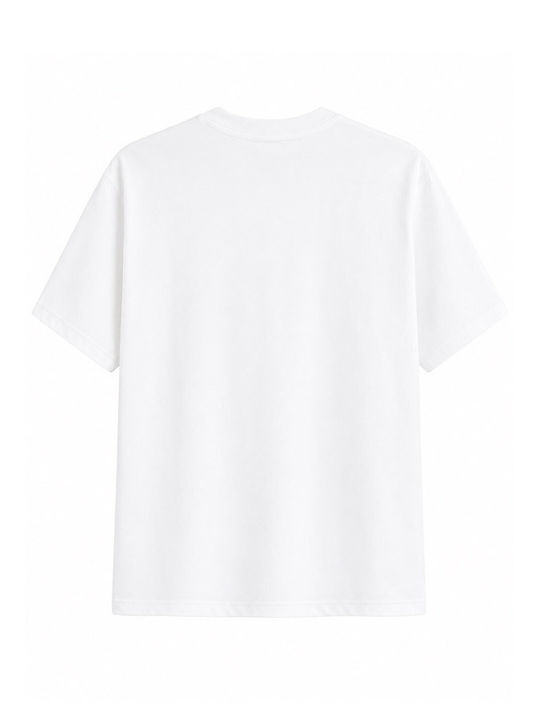 Bluza Damă Bumbac Mâneci Scurte Alb