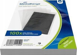 MediaRange Sleeve for 1 Disc Transparent 100 Pieces