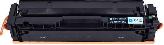 G&G Συμβατό Toner για Laser Εκτυπωτή HP Hp 410x / Cf411x Κυανό
