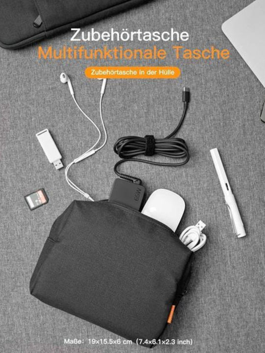 Inateck Case for Laptop 15.6" in Black Colour LB01005-15_BLACK